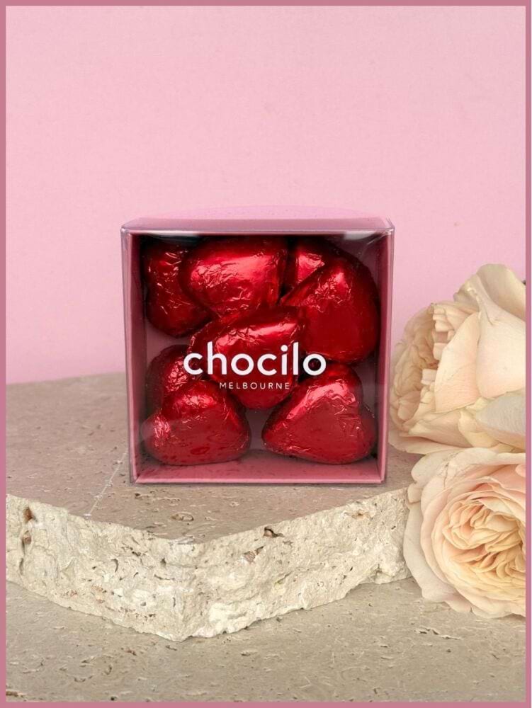 Red Love Heart Chocolates 10pk