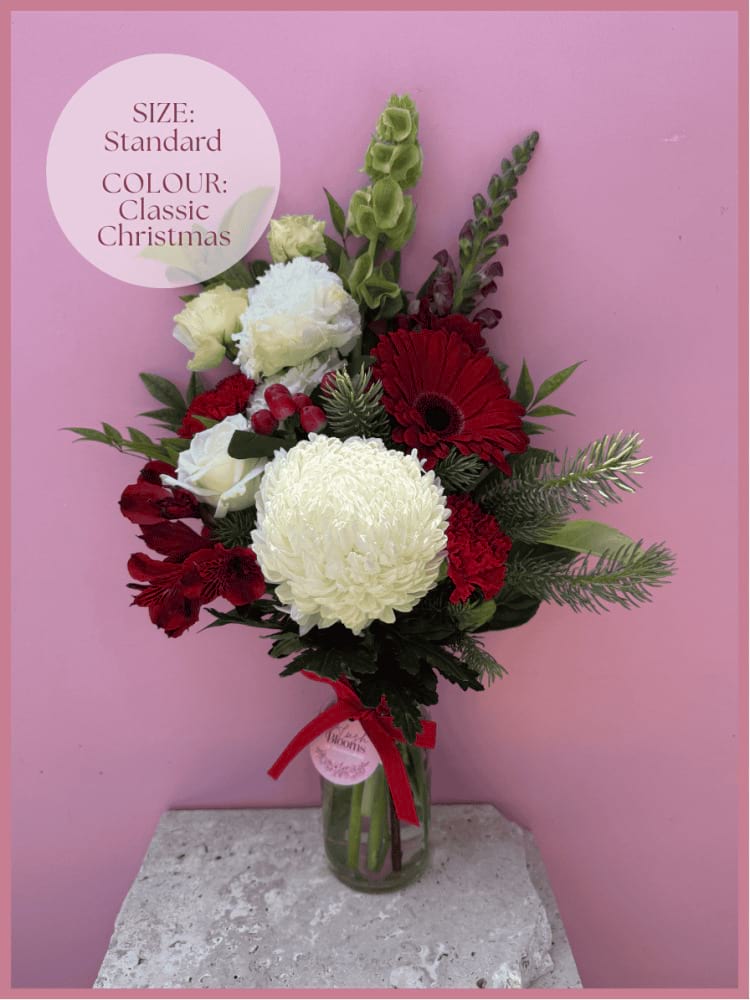 Christmas Posy Jar