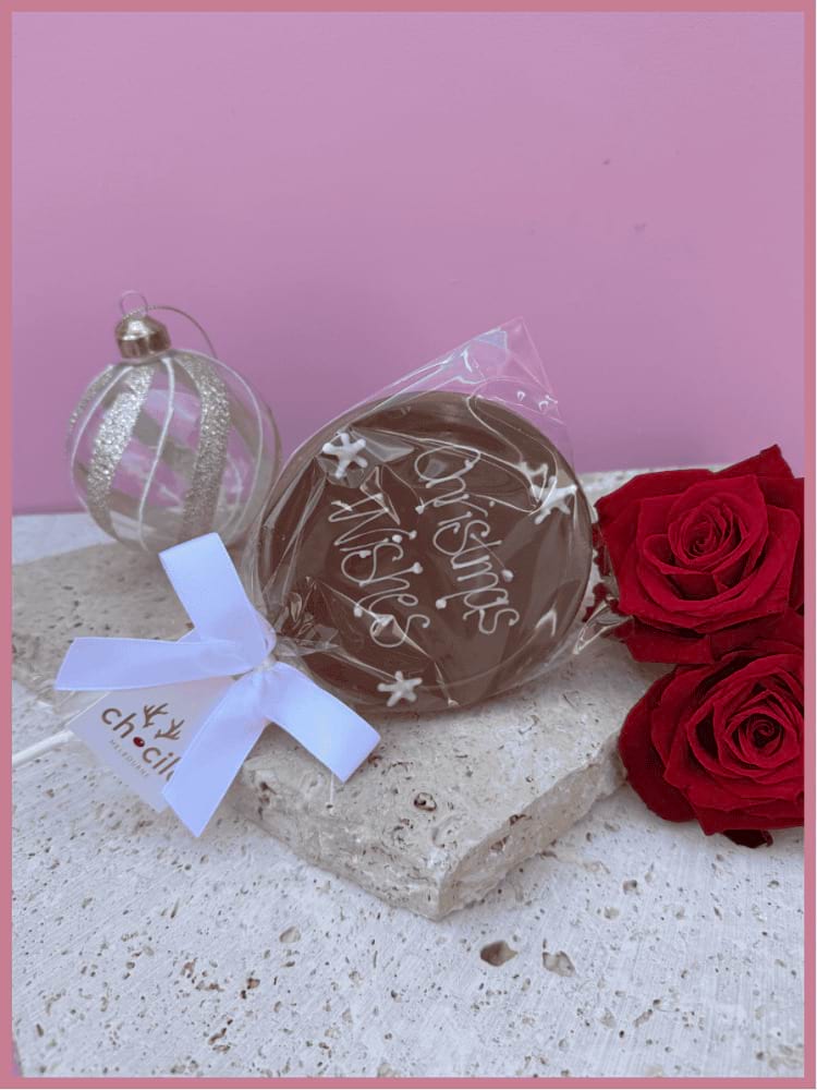Christmas Wishes Chocolate Lollipop